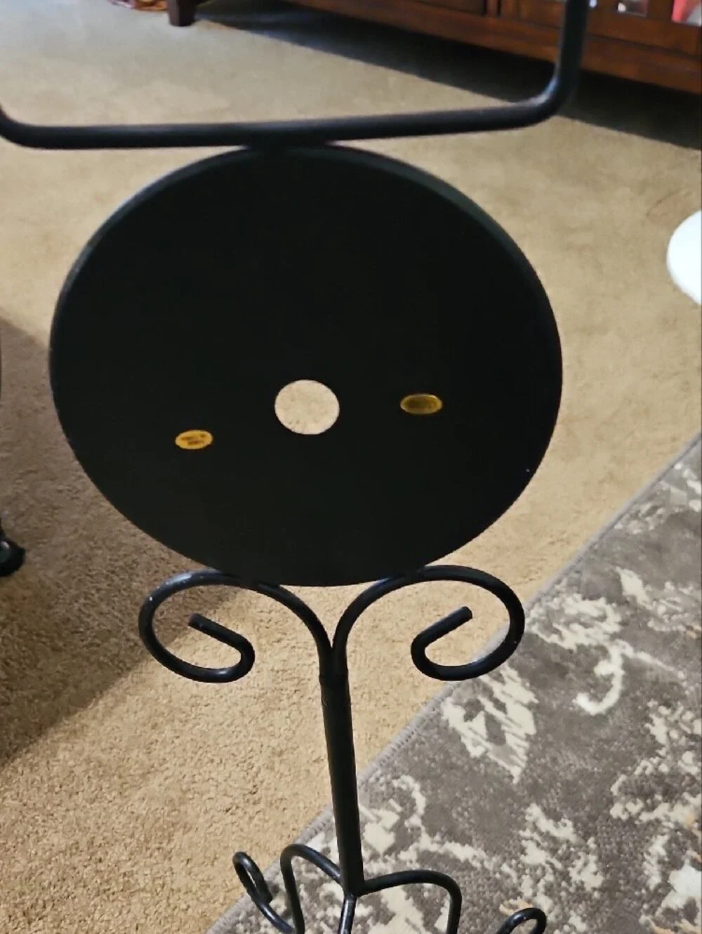 Black Metal Toilet Tissue Holder with 5 Seasons of Magnetic Designs
